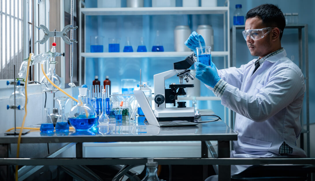 Continuous manufacturing pharma production line serviced by Bridge Health